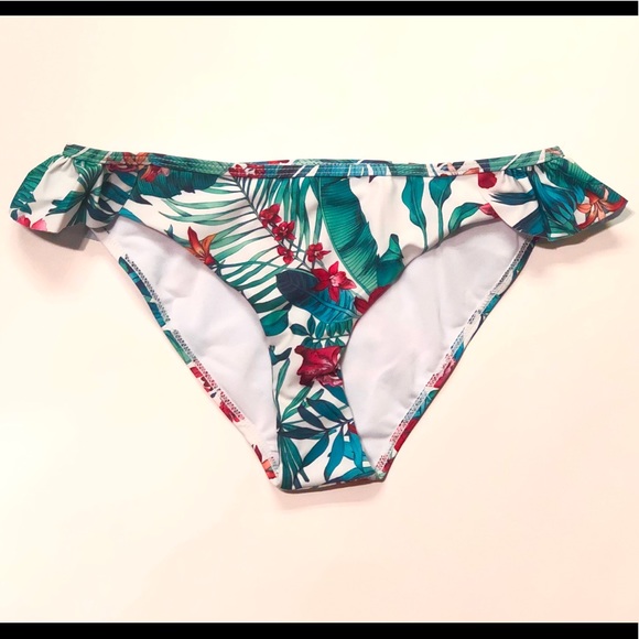 🐠Floral Ruffle Padded Bra Bikini - Picture 4 of 8